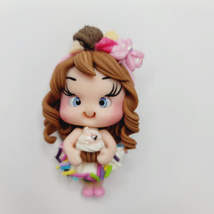 Lorelei #629 Clay Doll for Bow-Center, Jewelry Charms, Accessories, and More