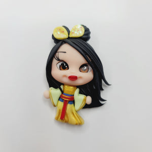 Mulan 2 #633 Clay Doll for Bow-Center, Jewelry Charms, Accessories, and More