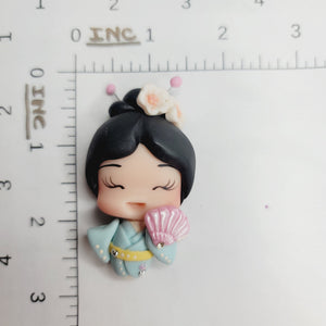 Mitsuko #634 Clay Doll for Bow-Center, Jewelry Charms, Accessories, and More