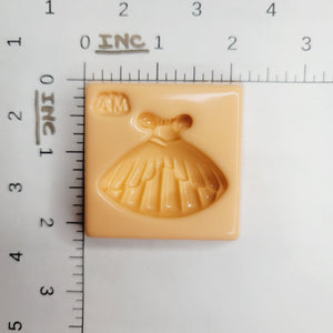 Glamour Dress 2 Silicone Mold M.D. #81