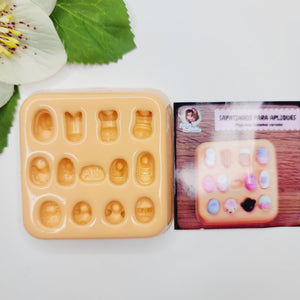 MD #95 Miniature shoes Silicone Mold