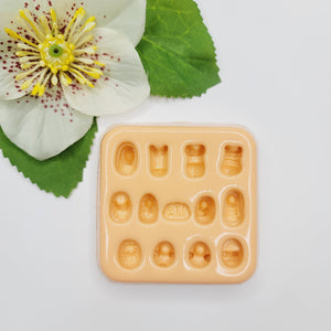 MD #95 Miniature shoes Silicone Mold