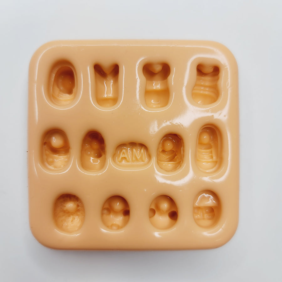 MD #95 Miniature shoes Silicone Mold