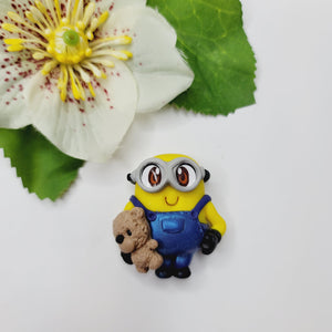 Minion 2 #638 Clay Doll for Bow-Center, Jewelry Charms, Accessories, and More