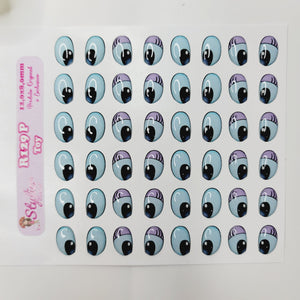 Adhesive Resin Eyes for Clays Multicolor R129 P (SM) Toy 24 Pairs