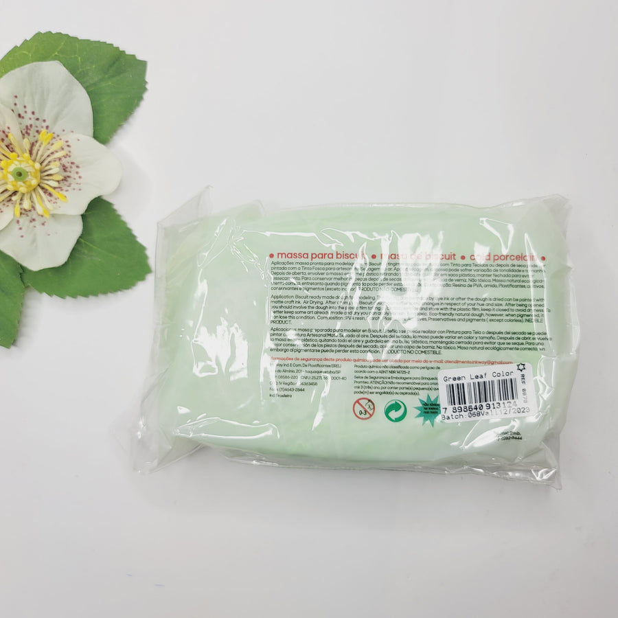 Green Leaf Air Dry Clay Dough (400g/14oz)
