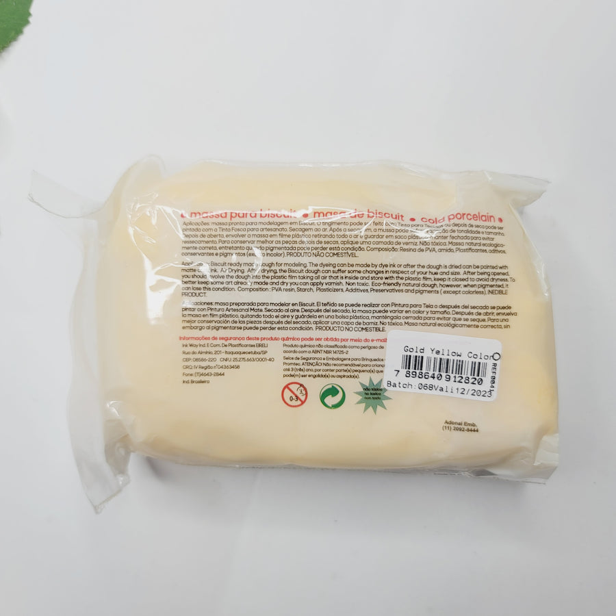 Yellow Gold Air Dry Clay Dough (400g/14oz)