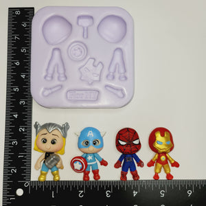 Super Heroes Silicone Mold FNY #17