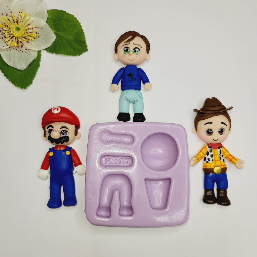 Kids Universal 3D Cake top Silicone Mold FNY #15