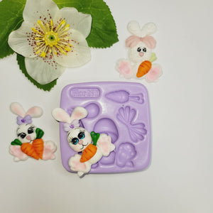 Adorable Bunny  silicone mold FNY #13