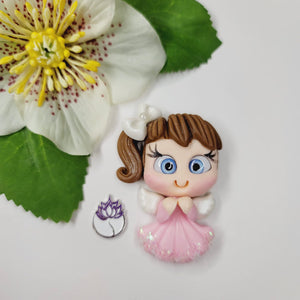 Devi #146 Clay Doll for Bow-Center, Jewelry Charms, Accessories, and More