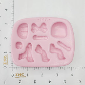 Biker's Side Body Small Silicone Mold MA 755