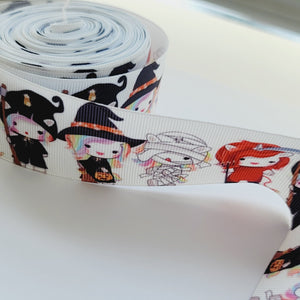 Witch Halloween Ribbon - 1 1/2" (38mm) - Sold by the Yard