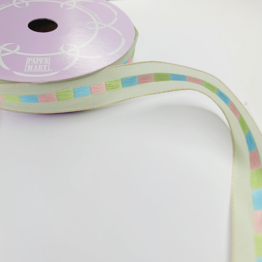 Color Fantasy Grosgrain Wired Ribbon - 7/8" (22mm) - Sold by the Yard