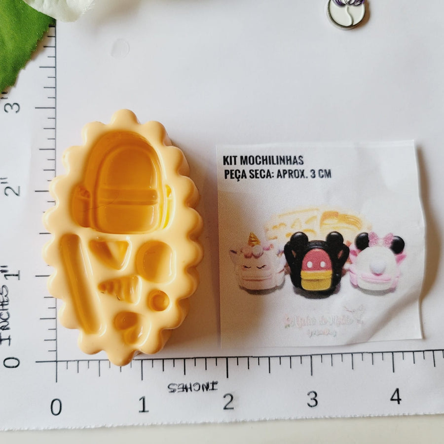 Cute Backpack Silicone Mold M.D. #8