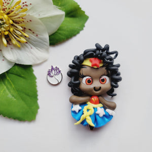 Zarah Super Hero #600 Clay Doll for Bow-Center, Jewelry Charms, Accessories, and More
