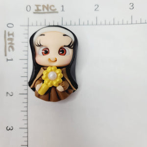 Thereza #557 Clay Doll for Bow-Center, Jewelry Charms, Accessories, and More