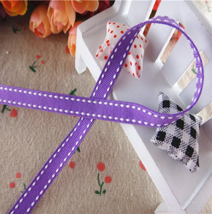 3/8" (9mm) Stitch Grosgrain Ribbon - Sold by the Yard