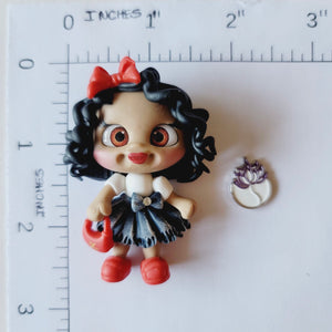 Dominique #152 Clay Doll for Bow-Center, Jewelry Charms, Accessories, and More