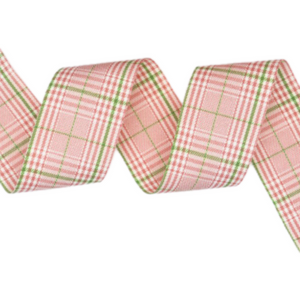 Checked Fabric Ribbon - 1 1/2" - 38mm - Sold by the Yard