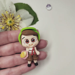El Chavo del Ocho #179 Clay Doll for Bow-Center, Jewelry Charms, Accessories, and More