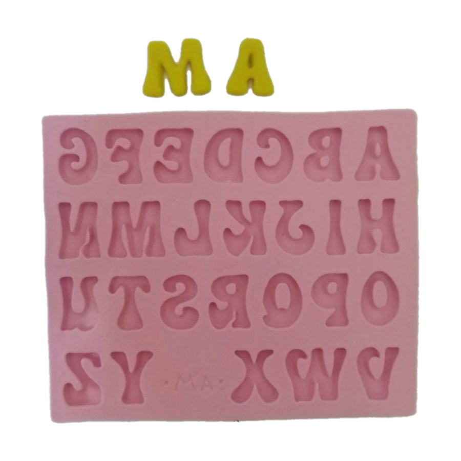 Alphabet #3 Silicone Mold MA 413