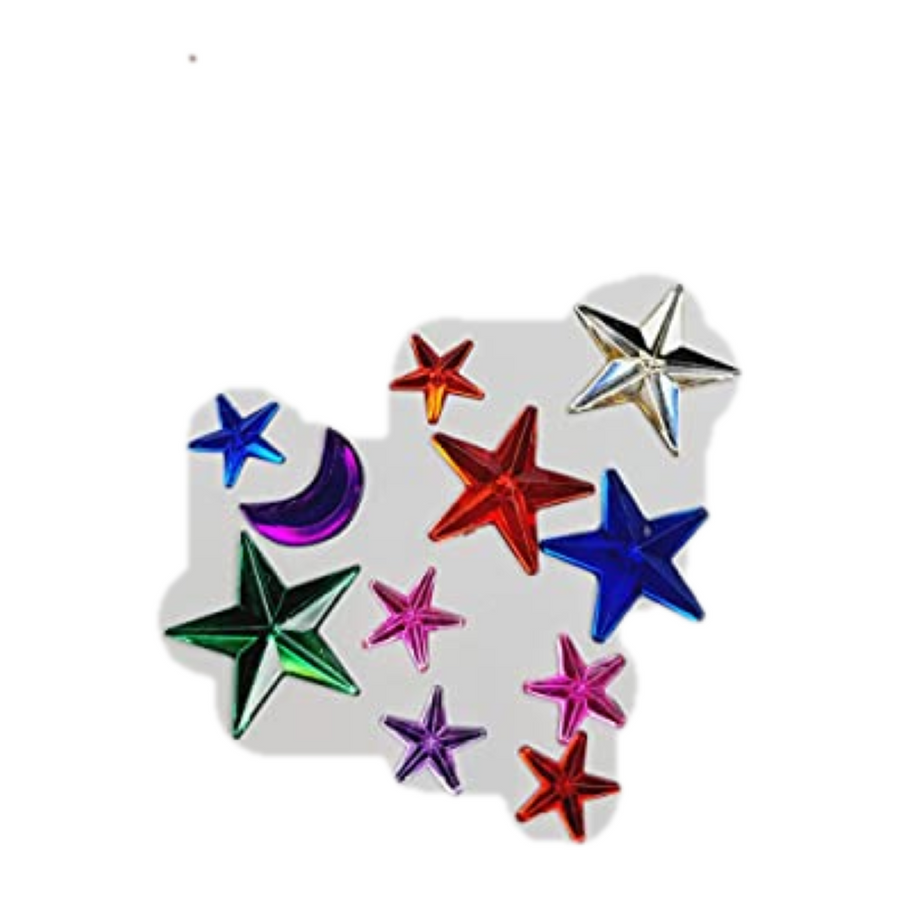 Resin Flatback Stars for Craft - Mixed Colors - Set of 10
