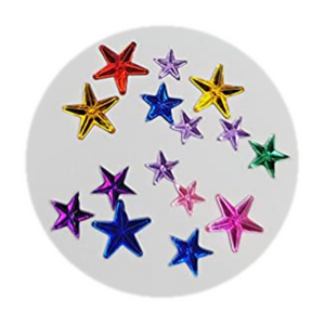 Resin Flatback Little Stars for Craft - Mixed Colors - Set of 15