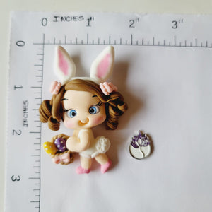 Larah #312 Clay Doll for Bow-Center, Jewelry Charms, Accessories, and More