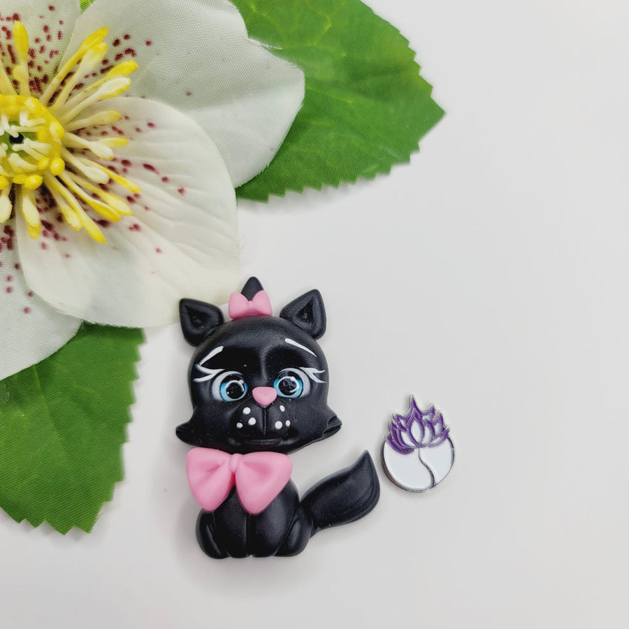 Felix Cat #213 Clay Doll for Bow-Center, Jewelry Charms, Accessories, and More