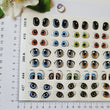 Load image into Gallery viewer, MNC COMBO#3 Adhesive Resin Eyes for Clays Multicolor MNC COMBO#3 (M) 45 Pairs
