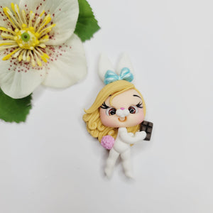 Daisy #132 Clay Doll for Bow-Center, Jewelry Charms, Accessories, and More
