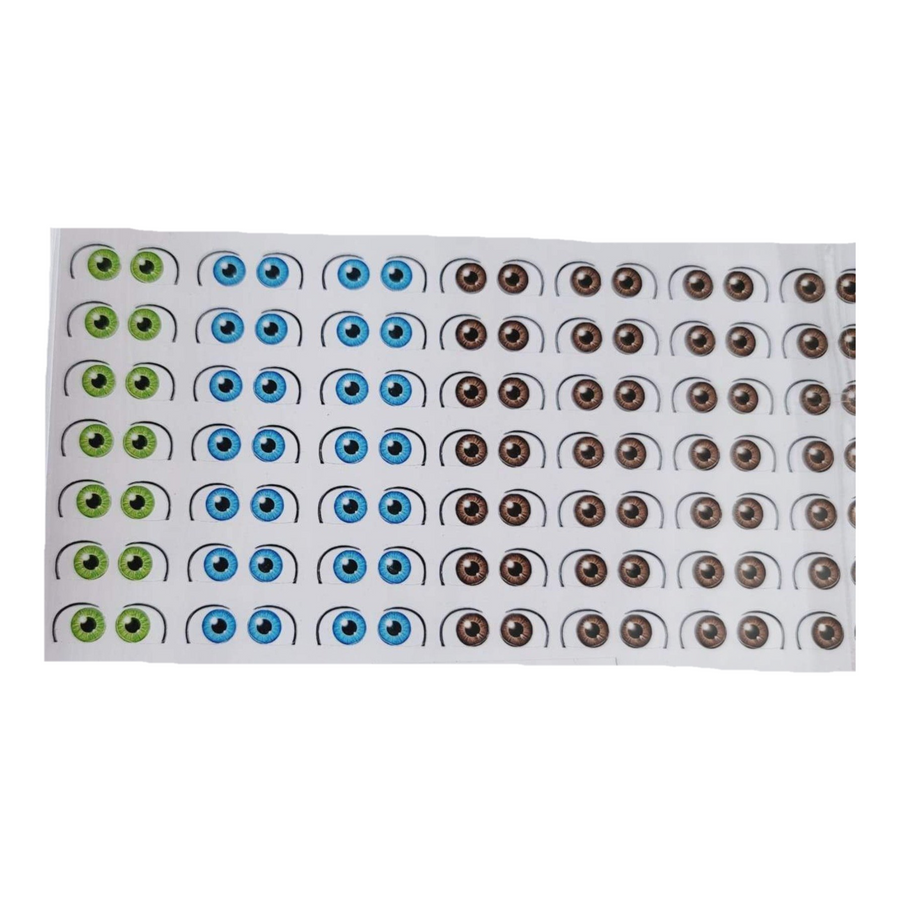 Adhesive Eyes for Clays Multicolor FFD 4550 MED 49Pairs