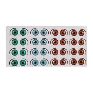 Adhesive Eyes for Clays Multicolor AAB 7580  XXL 16Pairs