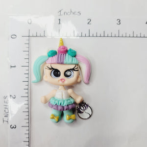 Fantalie #210 Clay Doll for Bow-Center, Jewelry Charms, Accessories, and More