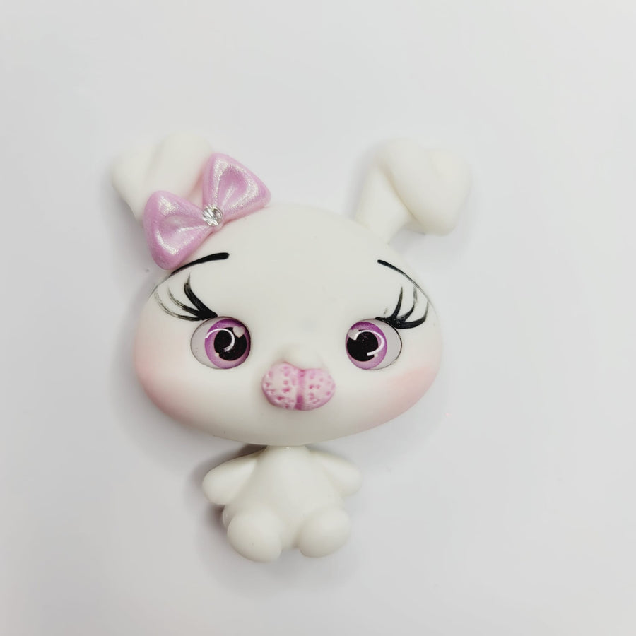 Fluffy #218 Clay Doll for Bow-Center, Jewelry Charms, Accessories, and More