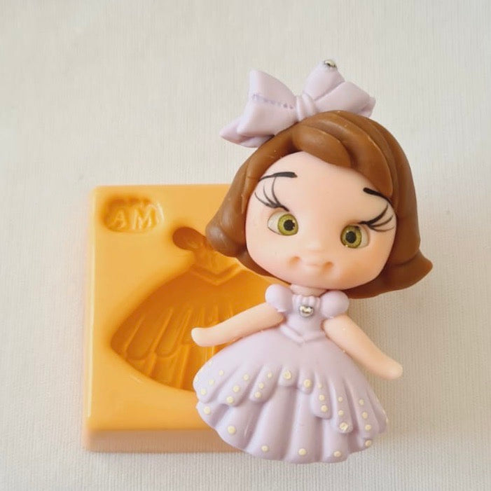 MD #81 Glamour Dress 2 Silicone Mold