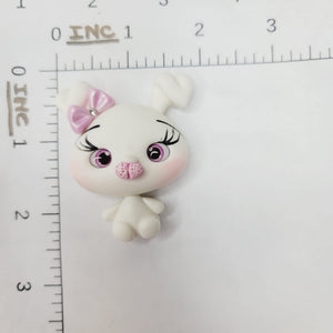 Fluffy #218 Clay Doll for Bow-Center, Jewelry Charms, Accessories, and More