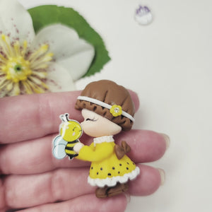 Petite #454 Clay Doll for Bow-Center, Jewelry Charms, Accessories, and More