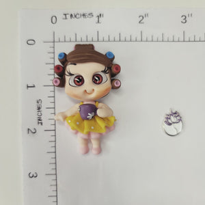 Dona Florinda 2 #155 Clay Doll for Bow-Center, Jewelry Charms, Accessories, and More