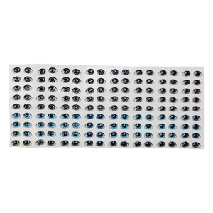 Adhesive Resin Eyes for Clays Multicolor STY R046 P 72Pairs