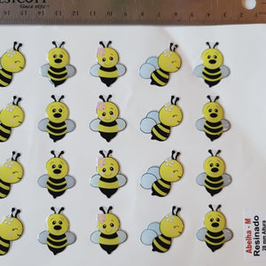 Adhesive Resin Cute Bee (M) MNC 28mm (H) 28 units