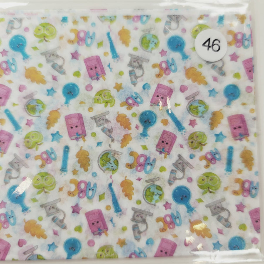 Decoupage Tissue for Clays and DIY Projects #9 Approx. 18cmx18cm (#41-#50)