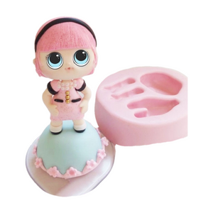 Doll 8 -  Cake Top Universal 3D Silicone Mold ADD #31
