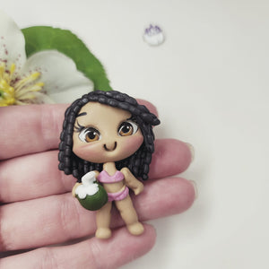 Jayla #262 Clay Doll for Bow-Center, Jewelry Charms, Accessories, and More