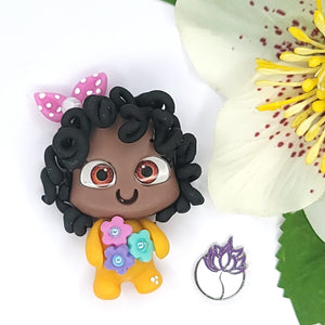 Baby Deja #049 Clay Doll for Bow-Center, Jewelry Charms, Accessories, and More