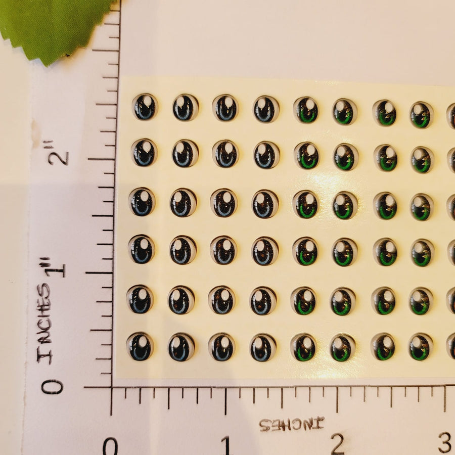 Adhesive Resin Eyes for Clays Multicolor V.A. 001 (SM) 48 Pairs(P)