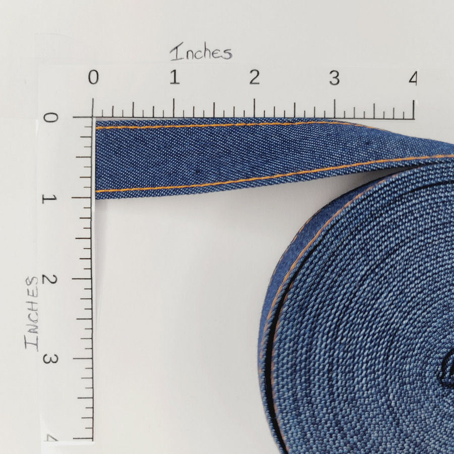 Real Denim Ribbon - Sold by the Yard