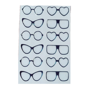 Resin Eye Glasses for Clays MM-CTB 28x12 mm 16 Units