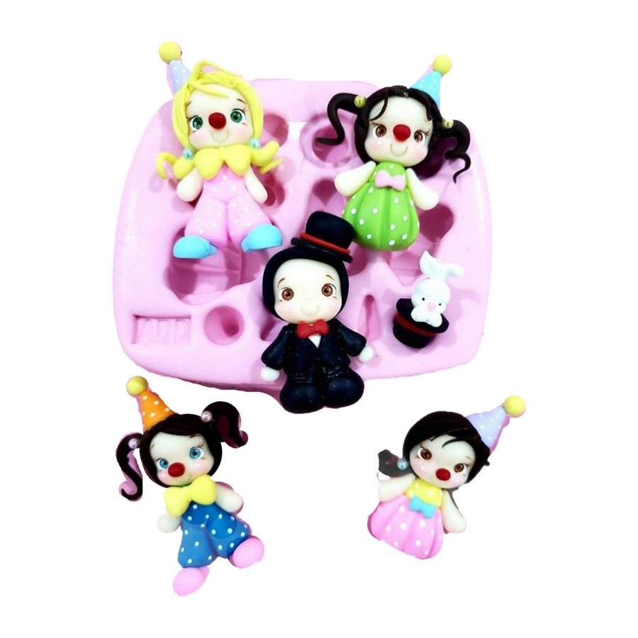Mini Circus Dolls Universal 3D Silicone Mold ADD #37